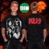 Kiss Merch Collection Halloween Bat Wing Chest Unisex T Shirt Kiss Merch Collection Halloween Bat Wing Chest Unisex T Shirt