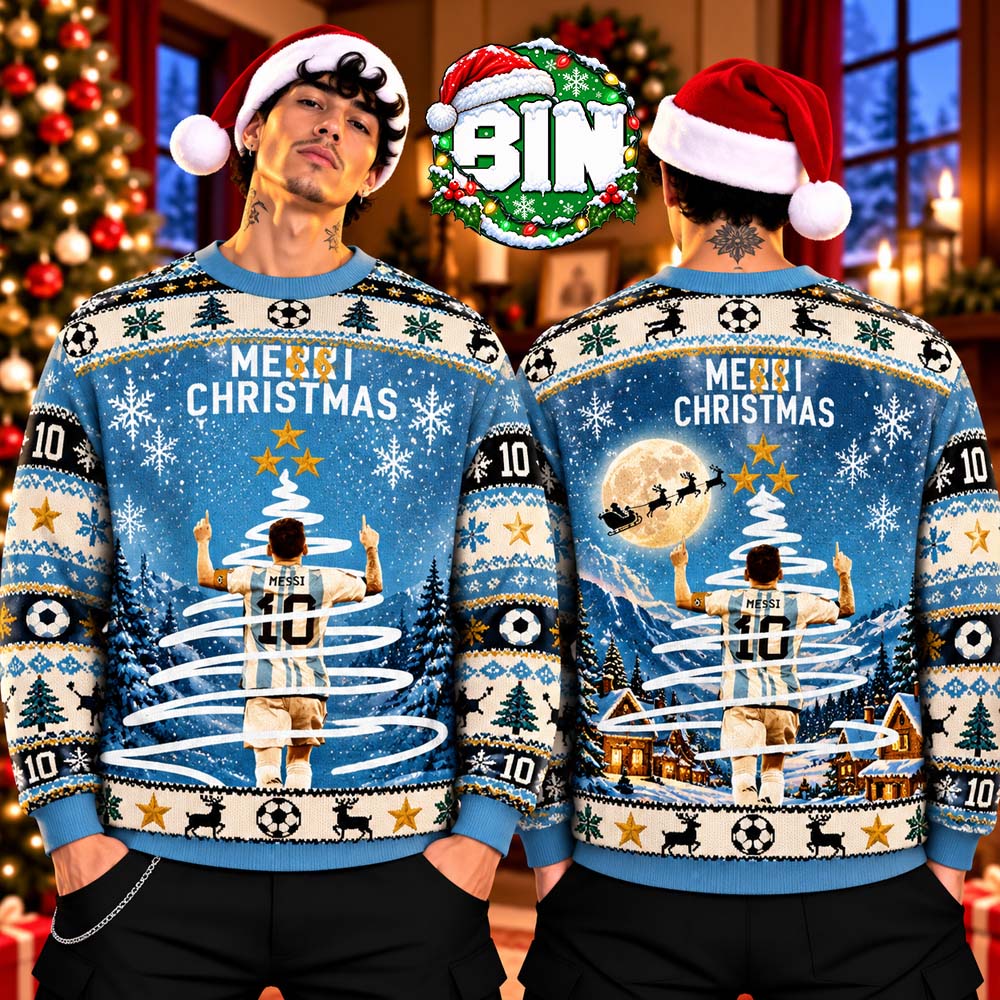 Lionel Messi 10 Merry Christmas Tree Gift For Argentina Soccer Fan Best Gift Idea Holiday 2026 Ugly Christmas Sweater Lionel Messi 10 Merry Christmas Tree Gift For Argentina Soccer Fan Best Gift Idea Holiday 2026 Ugly Christmas Sweater