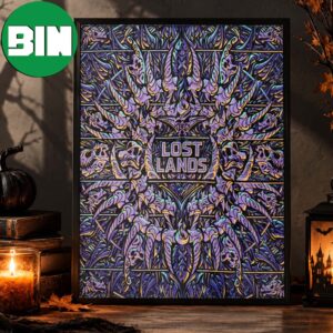 Lost Lands Festival Excision Merch Collection Ancient Bones Blanket Neon Purple 2026 Home Decor Poster Canvas