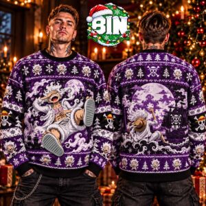 Luffy Gear 5 Sun God Nika One Piece 2027 Best Gift For Fan Christmas Day Ugly Christmas Sweater