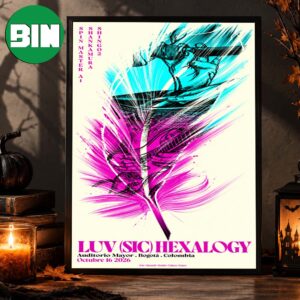 Luv(Sic) Hexalogy Bogotá Colombia Event Poster At Auditorio Mayor In Bogotá Colombia On October 16 2026 Home Decor Poster Canvas