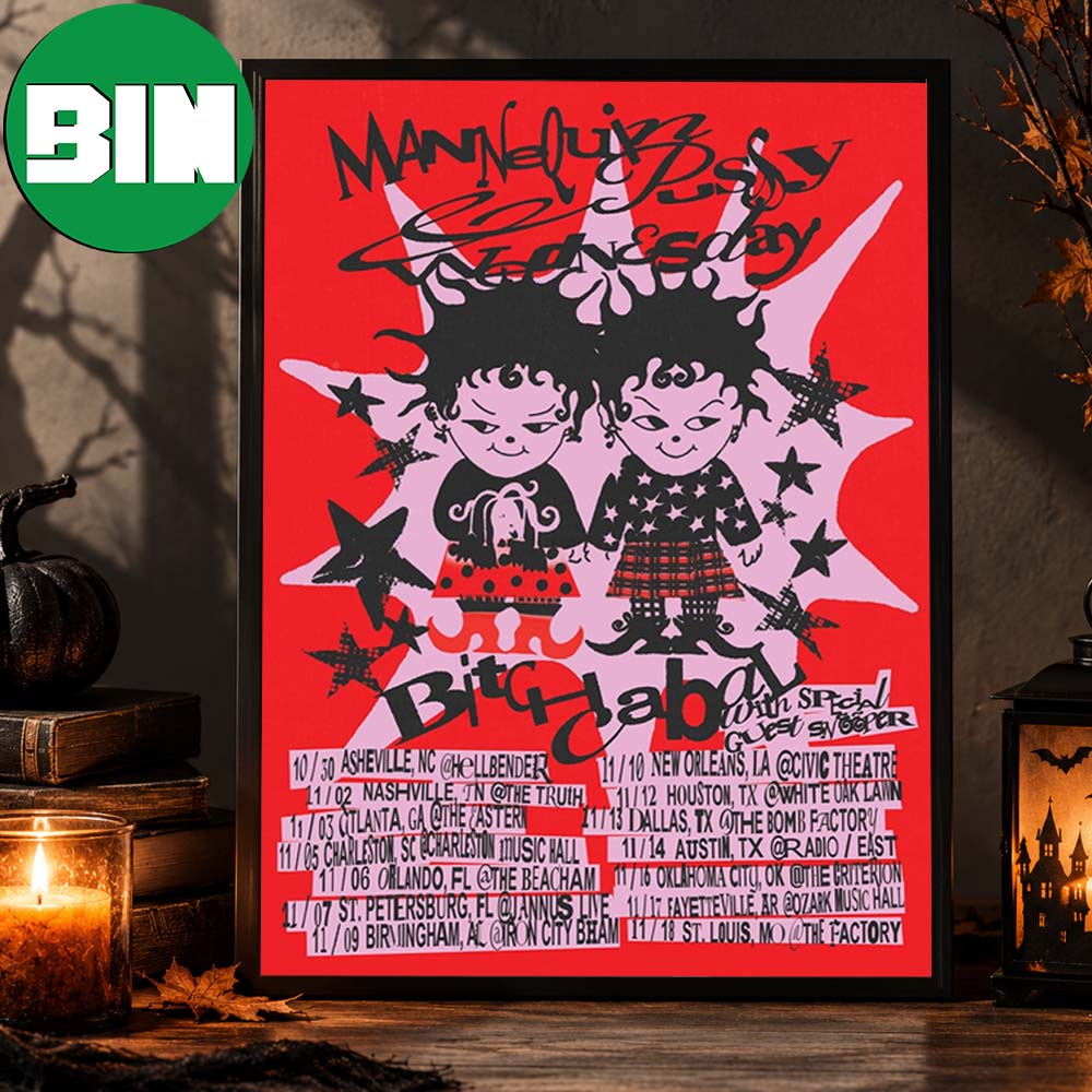 Mannequin Pussy Merch The Bitch Cabal Tour Dates On November 2026 Home Decor Poster Canvas Mannequin Pussy Merch The Bitch Cabal Tour Dates On November 2026 Home Decor Poster Canvas