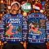 Merry Christmas Bud Light Pin-Up Girl Xmas Gift Day Gift For Beer Fan 2027 Ugly Christmas Sweater