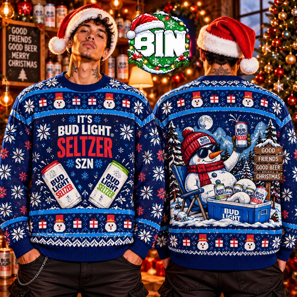Merry Christmas Bud Light Seltzer Snowman Xmas Day Gift For Fan Best Gift Ever Ugly Christmas Sweater Merry Christmas Bud Light Seltzer Snowman Xmas Day Gift For Fan Best Gift Ever Ugly Christmas Sweater