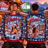 Merry Christmas Funny Santa Yoda Jim Beam Bourbon Whiskey Holiday Xmas Gift 2027 Ugly Christmas Sweater