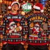 Merry Christmas Fireball May Not Be The Answer But It’s Worth A Shot Xmas Day Gift For Fan Funny Gift 2027 Ugly Christmas Sweater