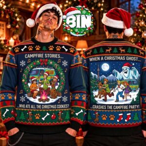 Merry Christmas Funny Scoopy Doo Xmas Gift For Fan Best Movie Gift For Fan Ugly Christmas Sweater