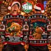 Merry Christmas Jagermeister Funny Meowy Christmas Cat Xmas Gift For Fan Ugly Christmas Sweater