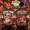 Merry Christmas Jim BeamBourbon Whiskey Xmas Day Gift For Friends Funny Gift Ugly Christmas Sweater