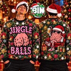 Merry Christmas Jingle Balls Funny Xmas Gift For Men Best Gift Ever 2027 Ball Ugly Christmas Sweater
