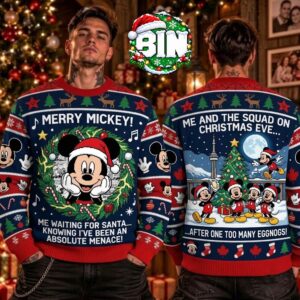 Merry Christmas Mickey Mouse Disney Christmas Day Gift For Fans 2027 Ugly Christmas Sweater