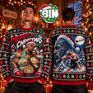 Merry Christmas Mike Tyson Santa Christmas Day Gift For Boxing Fans Ugly Christmas Sweater