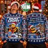 Merry Christmas Funny Bud Light Tom and Jerry Xmas Day Gift For Families 2027 Ugly Christmas Sweater