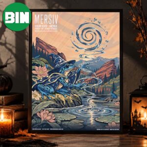 Mersiv Jefferson CO Event Poster At Red Rocks Amphitheatre In Jefferson CO On October 23 2026 Home Decor Poster Canvas