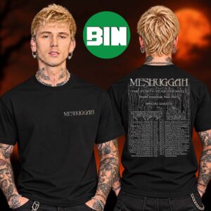 Meshuggah The Forty Year Anomaly North American Tour Dates 2027 Two Sided Unisex T Shirt
