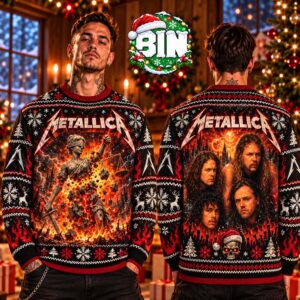 Metallica And Justice For All Heavy Metal Band Holiday Xmas Jumper 2026 Ugly Christmas Sweater