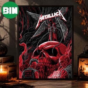 Metallica Las Vegas NV Event Poster At Sphere In Las Vegas Life Burns Faster On October 3 2026 Home Decor Poster Canvas