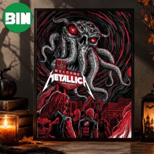 Metallica Las Vegas NV Event Poster At Sphere In Las Vegas Life Burns Faster On October 1st 2026 Home Decor Poster Canvas