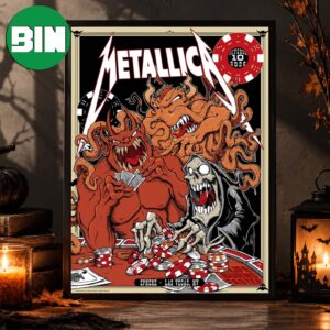 Metallica Las Vegas NV Event Poster At Sphere In Las Vegas NV On October 10 2026 Home Decor Poster Canvas