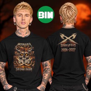 Metallica Merch Collection Las Vegas Sphere Pop Up Two Sided Unisex T Shirt