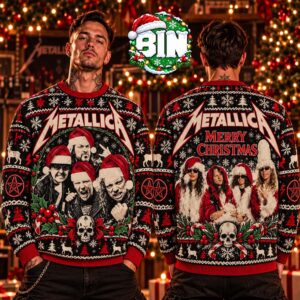 Metallica Santa Band Merry Christmas Heavy Metal Rock Christmast Day Gift For Best Fans Ugly Christmas Sweater