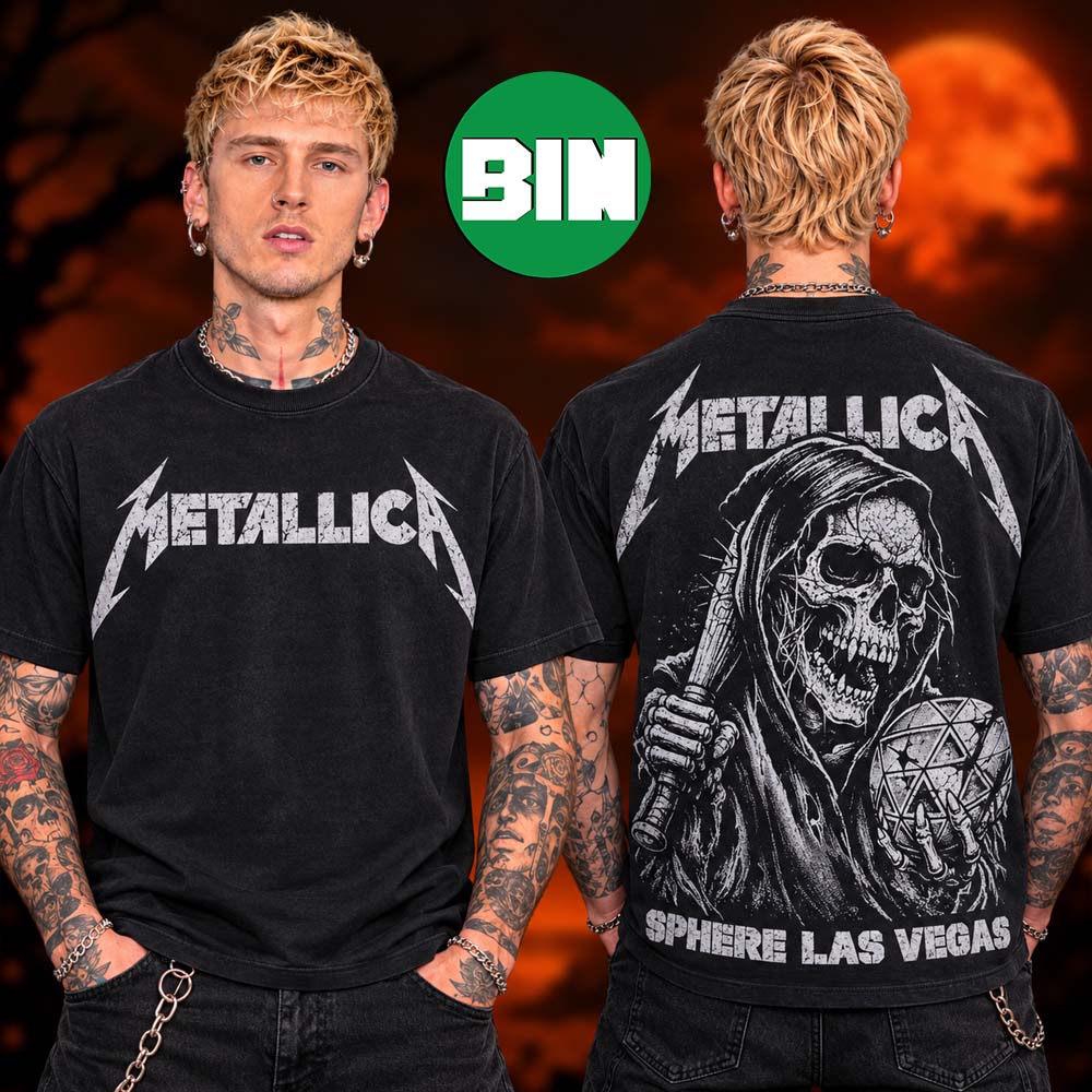 Mettalica Merch Collection Sphere Las Vegas 2026 Two Sided Unisex T Shirt Mettalica Merch Collection Sphere Las Vegas 2026 Two Sided Unisex T Shirt