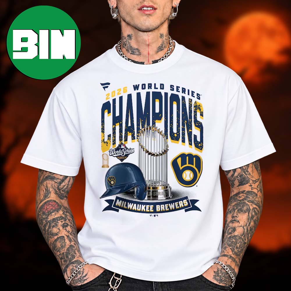 Milwaukee Brewers White 2026 World Series Champions Wild Pitch Unisex T Shirt Milwaukee Brewers White 2026 World Series Champions Wild Pitch Unisex T Shirt