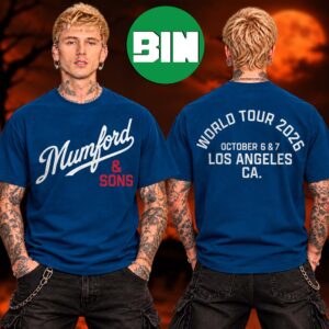 Mumford And Sons Los Angeles CA Event Tee Prizefighter World Tour On October 6 7 2026 Two Sided Unisex T Shirt
