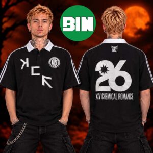 My Chemical Romance Merch Collection World Tour 2026 Vneck Polo Jersey