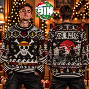 One Piece Luffy Gift For Fan Anime Best Gift For Christmas 2027 Ugly Christmas Sweater