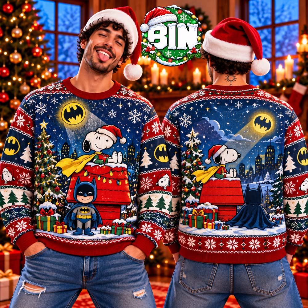 Peanuts Snoopy And Batman Holiday Merry Christmas Gift Ideas For Best Movie Fan 2026 Ugly Christmas Sweater Peanuts Snoopy And Batman Holiday Merry Christmas Gift Ideas For Best Movie Fan 2026 Ugly Christmas Sweater