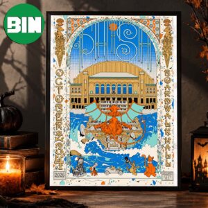 Phish Dry Goods Atlantic City Event Poster At Boardwalk Hall In Atlantic City On October 2 3 4 2026 Home Decor Poster Canvas