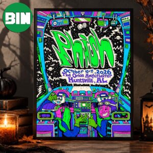 Phish Huntsville AL Event Poster At The Orion Amphitheater In Huntsville AL On October 10 11 2026 Home Decor Poster Canvas