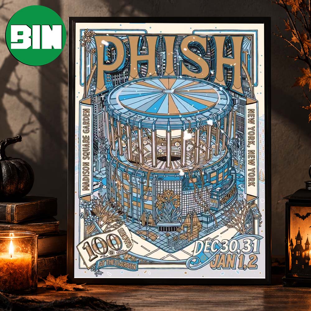 Phish New York Event Poster At Madison Square Garden In New York On December 30 31 2026 2027 Home Decor Poster Canvas Phish New York Event Poster At Madison Square Garden In New York On December 30 31 2026 2027 Home Decor Poster Canvas