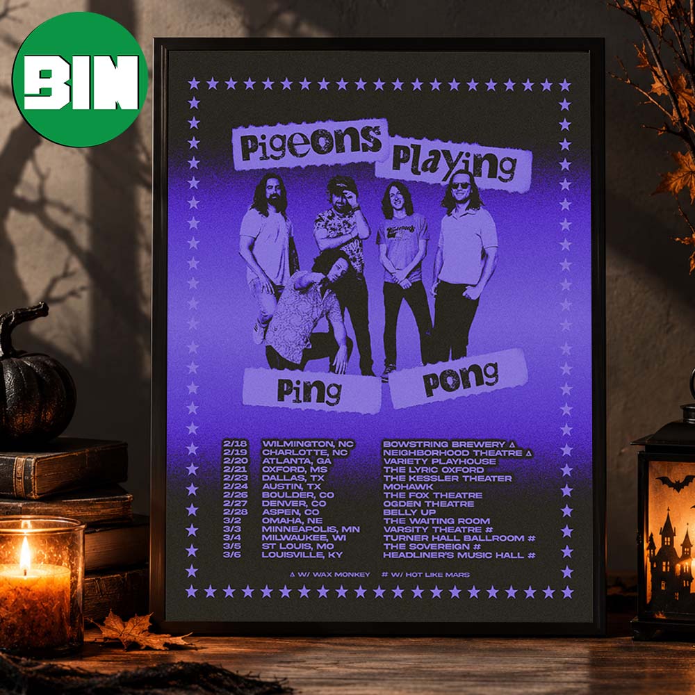 Pigeons Playing Ping Pong Winter Tour Dates 2027 Home Decor Poster Canvas Pigeons Playing Ping Pong Winter Tour Dates 2027 Home Decor Poster Canvas