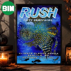 Rush Fifty Something Seattle WA Event Poster At Climate Pledge Arena In Seattle WA On October 12 2026 Home Decor Poster Canvas