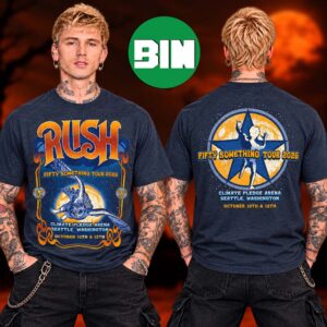 Rush Seattle Washington Event Tee At Climate Pledge Arena In Seattle Washington On October 10 12 Fifty Something Tour 2026 Two Sided Unisex T Shirt