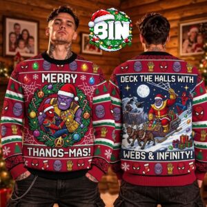 Spider Man X Thanos Infinity WorldMerry Xmas Best Gift For Families And Friends Ugly Christmas Sweater