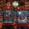 Spider Man X Thanos Infinity WorldMerry Xmas Best Gift For Families And Friends Ugly Christmas Sweater