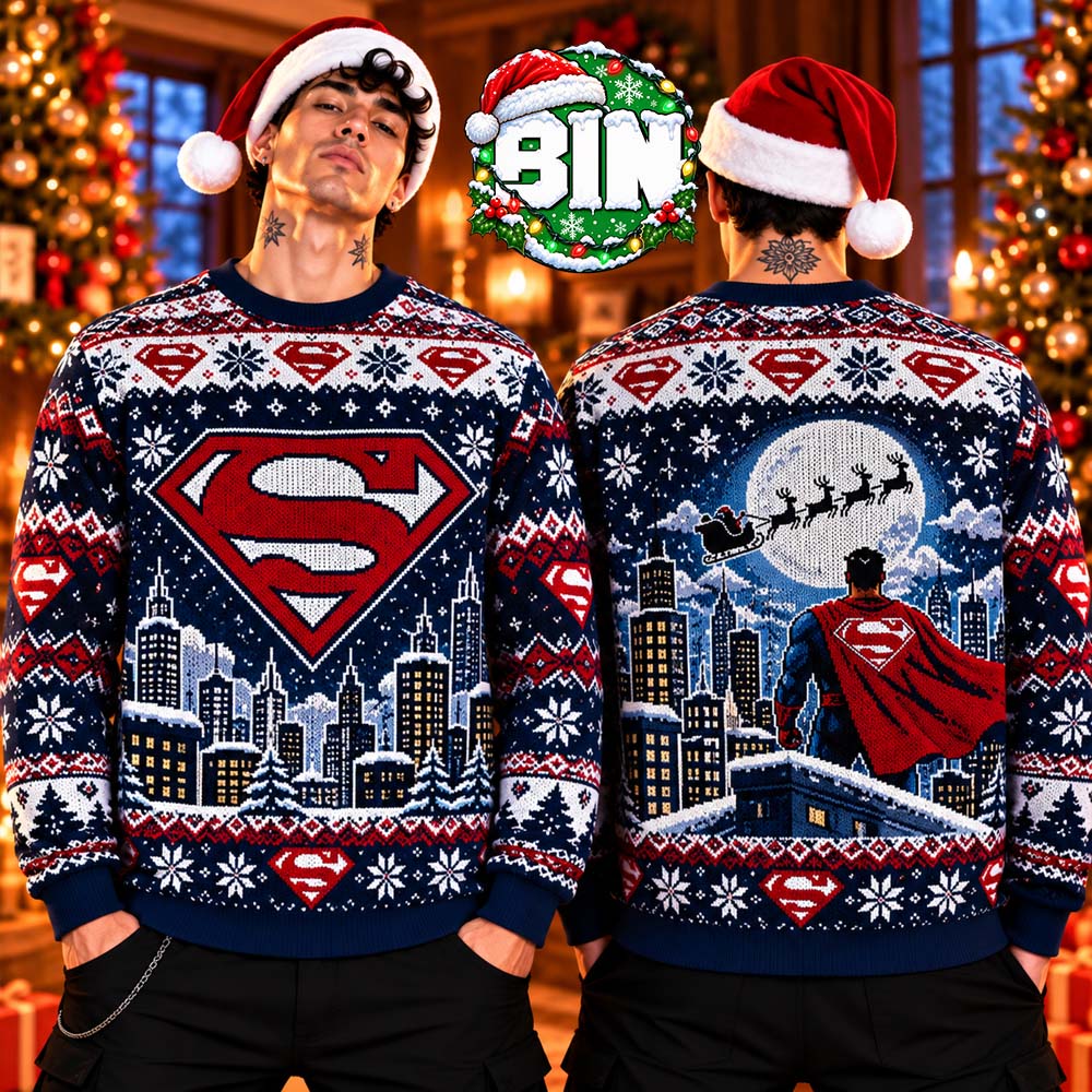 Superman Xmas Gift For Fan DC Studios Best Gift Ever 2026 Ugly Christmas Sweater Superman Xmas Gift For Fan DC Studios Best Gift Ever 2026 Ugly Christmas Sweater