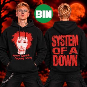 System Of A Down Merch Collection Sick New World 2026 Psycho Grounds Cocaine Crazy Hoodie
