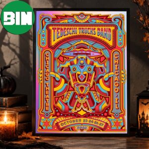 Tedeschi Trucks Band Chicago IL Event Poster At Chicago Theatre In Chicago IL On October 23 24 26 27 2026 Home Decor Poster Canvas