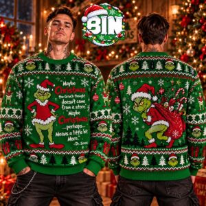 The Grinch Dr.Seuss Saying Gift For Christmas Day 2027 Ugly Christmas Sweater