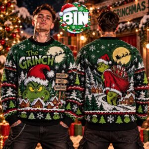 The Grinch The Funny Character Christmas Best Gift For Families 2027 Ugly Christmas Sweater