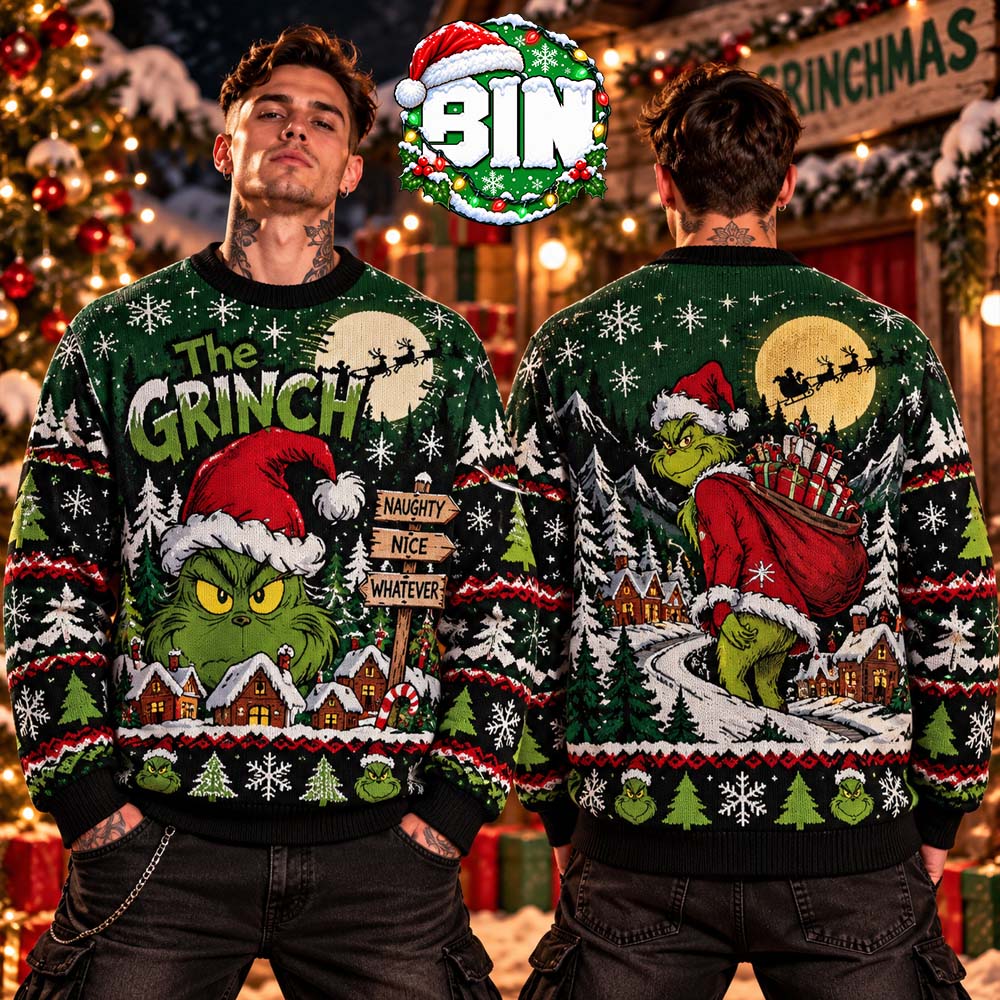 The Grinch The Funny Character Christmas Best Gift For Families 2027 Ugly Christmas Sweater The Grinch The Funny Character Christmas Best Gift For Families 2027 Ugly Christmas Sweater