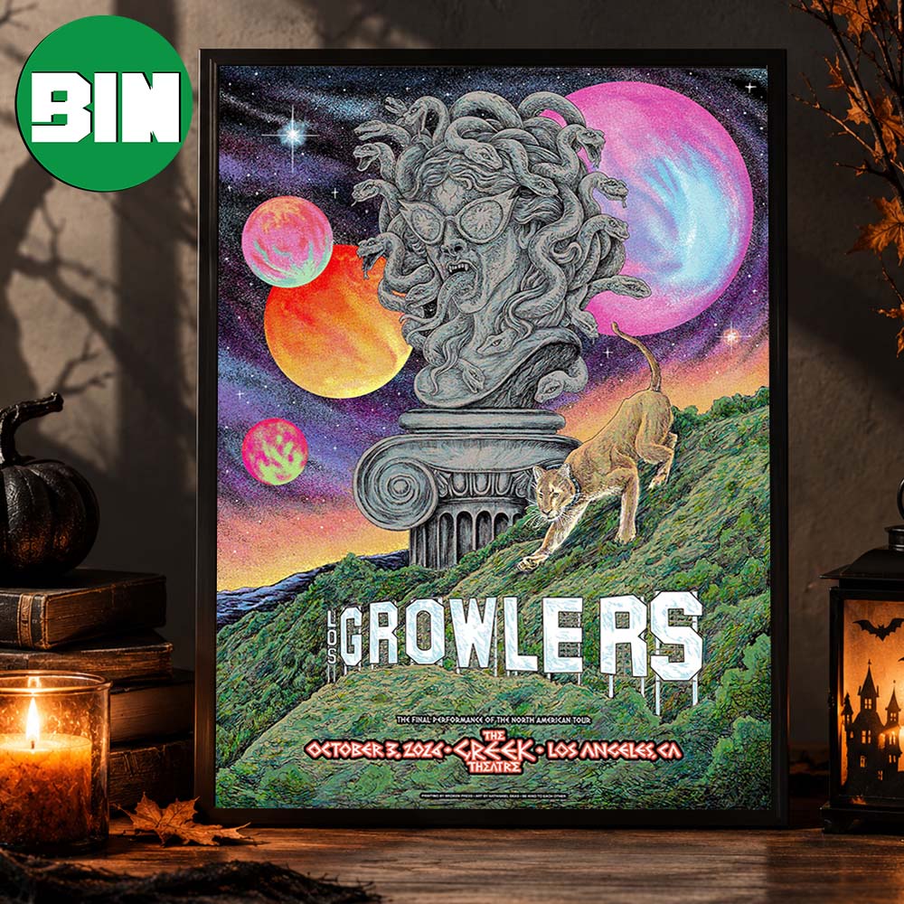 The Growlers Los Angeles CA Event Poster At The Greek Theatre In Los Angeles CA On October 3 2026 Home Decor Poster Canvas The Growlers Los Angeles CA Event Poster At The Greek Theatre In Los Angeles CA On October 3 2026 Home Decor Poster Canvas