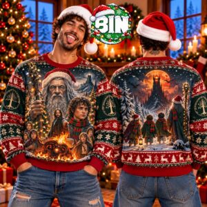 The Lord of the Rings Merry Christmas Gift Ideas For Fan Best Gifts Ever 2026 Ugly Christmas Sweater