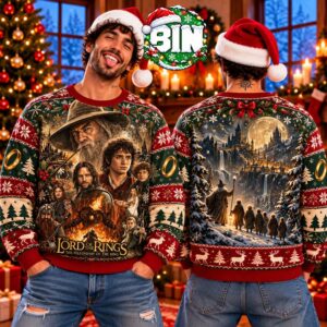 The Lord of the Rings Xmas Gift Ideas For Movie Fan Best Gift For Friends Ugly Christmas Sweater