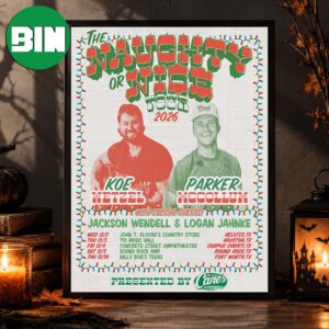 The Naughty Or Nice Tour Dates On December 2026 Home Decor Poster Canvas