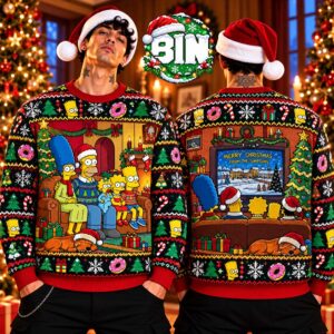 The Simpsons Merry Christmas Gift For Families Funny Movie Ever Best Gift 2026 Ugly Christmas Sweater